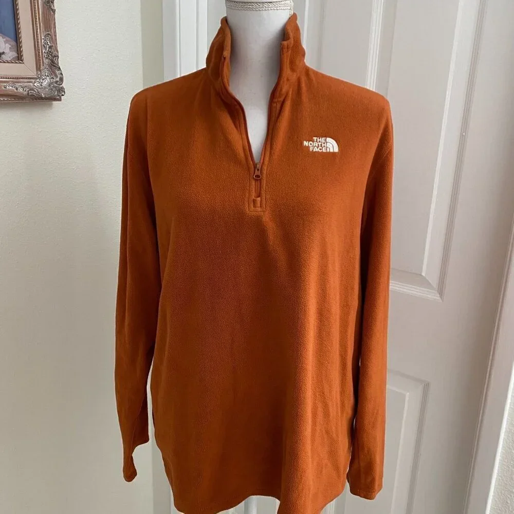 The North Face Classic 1/4 Zip Fleece Pullover Lightweight Sweater Men's Sz Med